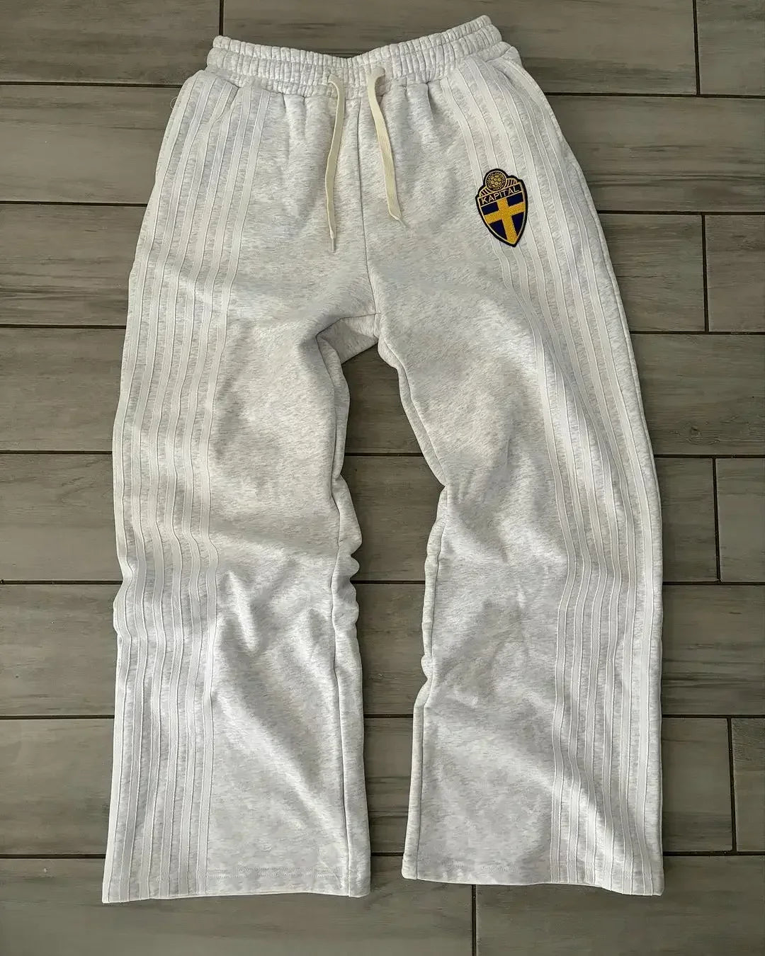 Swiss letter embroidered sweatshirt suit