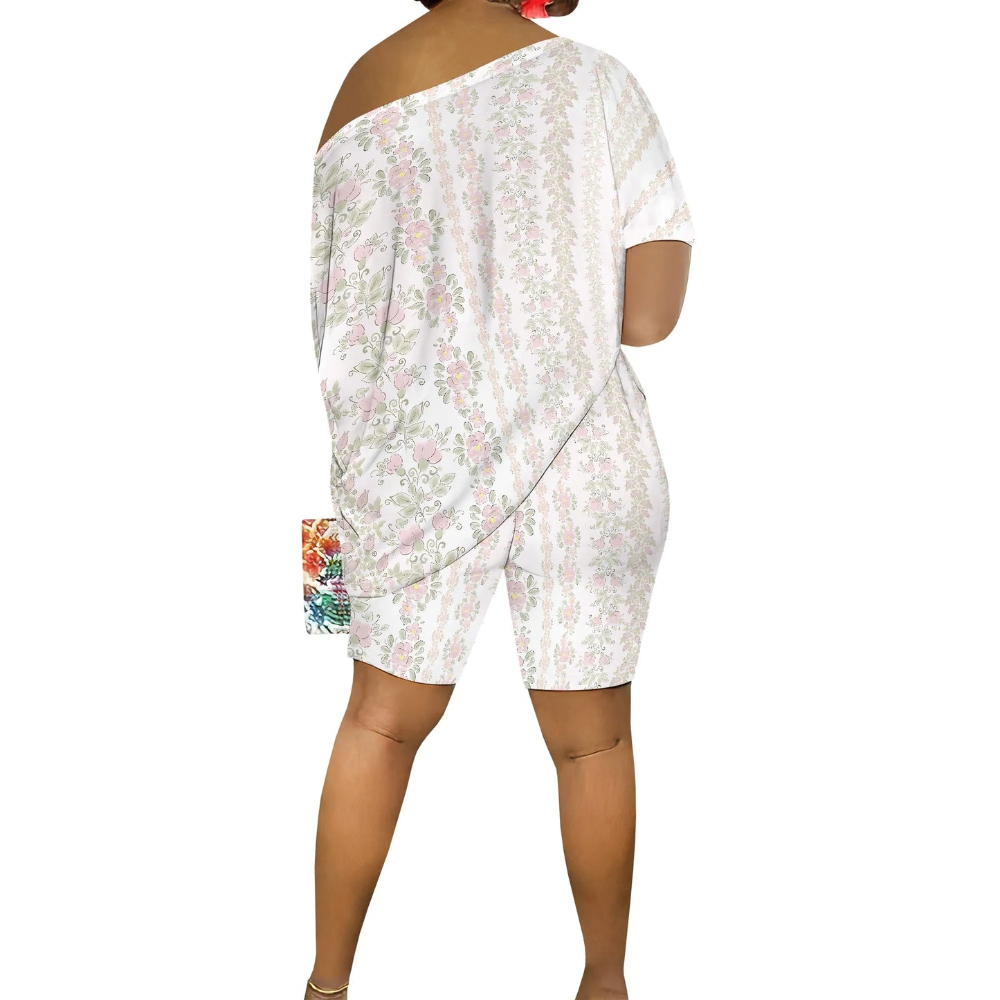 Women Casual Floral Print 2 Piece Outfits Jumpsuits