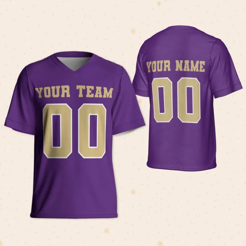 Custom Football Jersey Name Number Logo