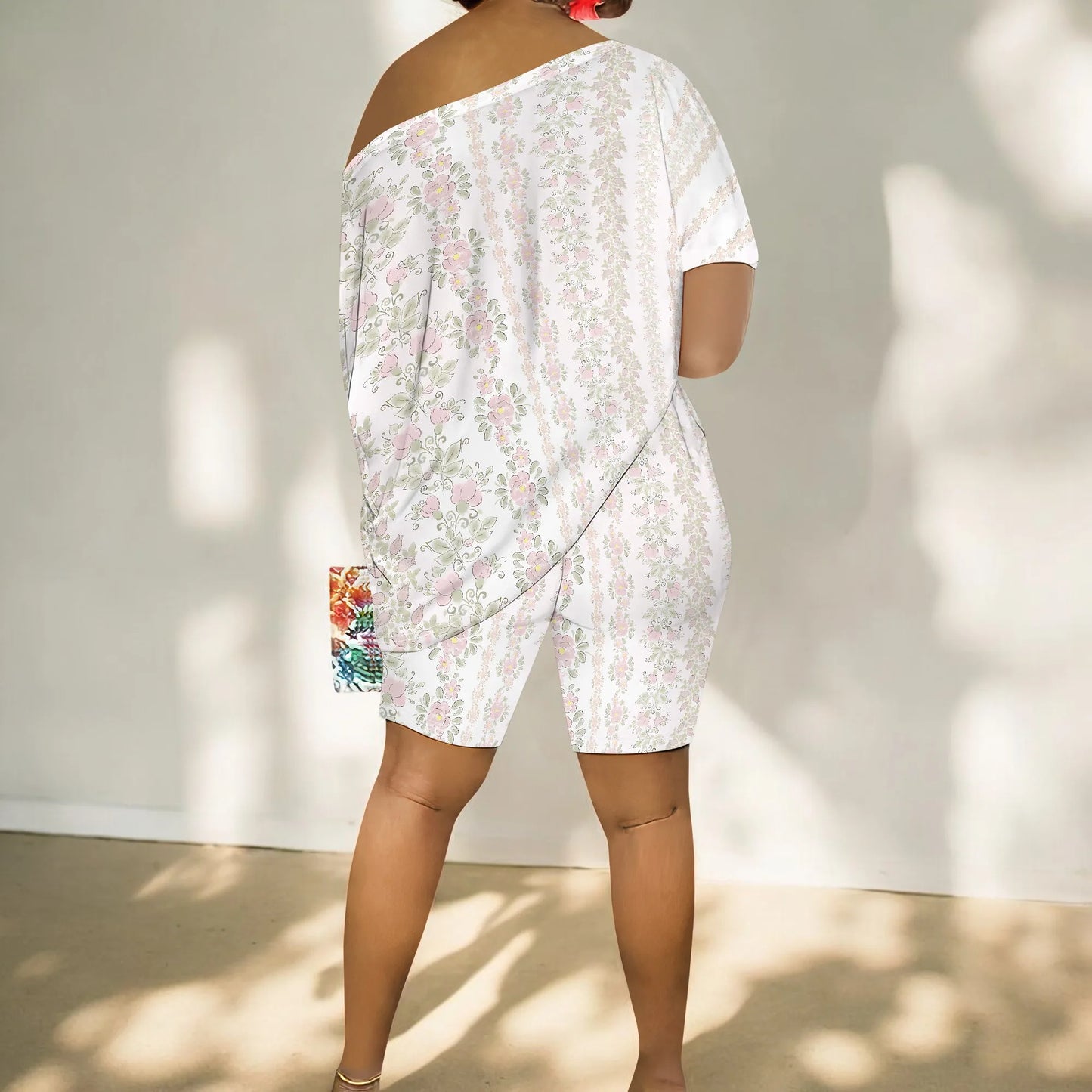 Women Casual Floral Print 2 Piece Outfits Jumpsuits